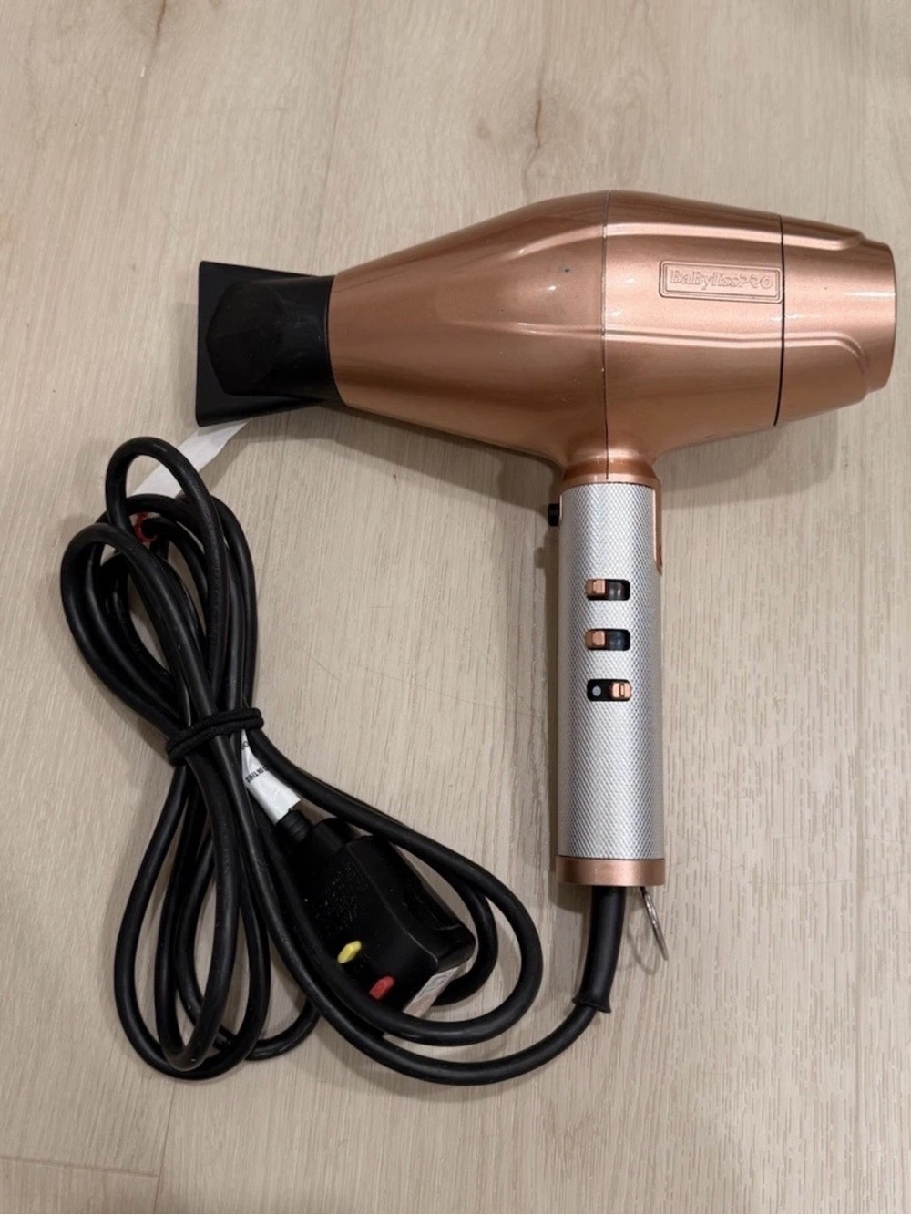 Babyliss hairdryer gold pink